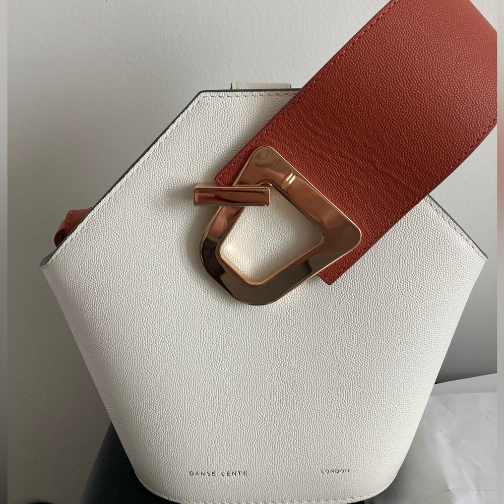 Danse Lente Mini Johnny Leather Hexagonal Bucket Bag